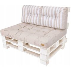 ΜΑΞΙΛΑΡΙΑ LEO 1+2 ECRU ΜΕ ΡΙΓΕΣ