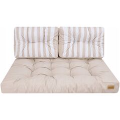 ΜΑΞΙΛΑΡΙΑ LEO 1+2 ECRU ΜΕ ΡΙΓΕΣ