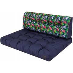 Hobbygarden ΜΑΞΙΛΑΡΙΑ LEO 1+1 ΜΠΛΕ ΜΕ ΛΟΥΛΟΥΔΙΑ ΚΑΙ ΦΥΛΛΑ