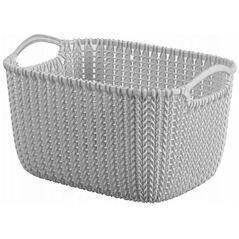 Καλάθι Knit S ορθογώνιο 8L 30x22x17cm ανοιχτό γκρι 3253924849706