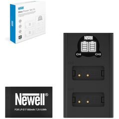 Φορτιστής διπλού καναλιού DL-USB-C και μπαταρία LP-E17 για Canon Newell