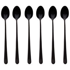 Amefa 6 κουταλάκια για καφέ λάτε μαύρα