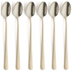 Amefa Amefa Austin 1410 - 6 Κουταλάκια για παγωμένο τσάι σε κουτί τάσης - σαμπάνια