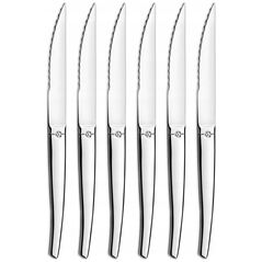 Amefa Amefa JET - 6-pc steak knives in grey block - mirror