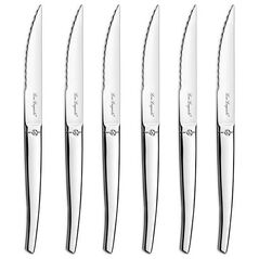 Amefa Amefa JET - 6-pc steak knives in grey block - mirror