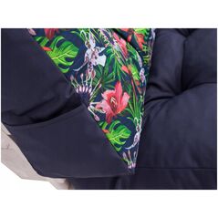 Hobbygarden Ρυθμιζόμενη Πλάτη LEO Μπλε με Λουλούδια και Φύλλα