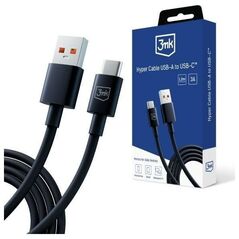 3MK USB-A - USB-C καλώδιο USB 1,2 m Μαύρο (3M005894) 13185567 5903108541275