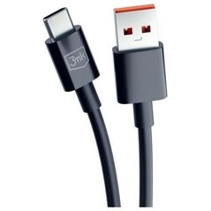 3MK USB-A - USB-C καλώδιο USB 1,2 m Μαύρο (3M005894) 13185567 5903108541275
