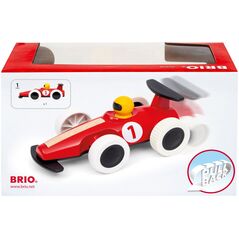 Brio Large Pull Back Race Car, Car, 1.5 yr(s), Plastic, Wood, Black, Red, White, Yellow