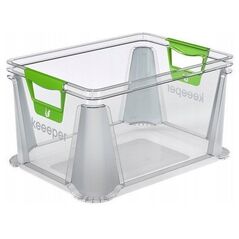 Κουτί eurobox με μικτές λαβές Luis 39x29x22cm 20L διαφανές 4052396022117