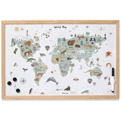 Zeller Μαγνητικός πίνακας, χάρτης κόσμου, 60 x 40 cm
