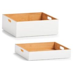 Zeller Κουτί αποθήκευσης από μπαμπού 30 x 27 x 6 cm