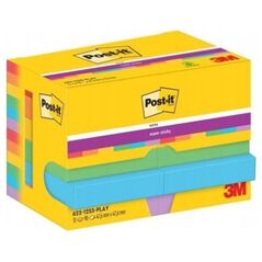 3M Post-It 7100258794, Τετράγωνο, Πολύχρωμο, Χαρτί, 47.6 mm, 47.6 mm, 90 φύλλα