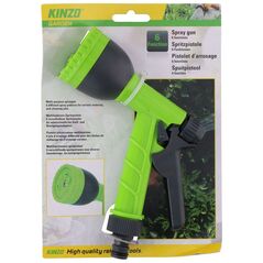 Kinzo Kinzo - Πολυλειτουργικό πιστόλι ψεκασμού για το πότισμα του κήπου (6 λειτουργίες)