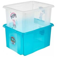 Κάδος με καπάκι 15L Karolina "Paw Patrol" 38x29 5x20 5cm χρώμα μπλε 4052396081534
