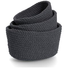 Σετ βαμβακερών καλαθιών Zeller σε διάφορα μεγέθη, 3 τεμάχια.