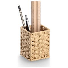 Zeller Θήκη για στυλό από πλεκτό χαρτί 8 x 8 x 10,7 εκ.