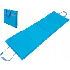 Hobbygarden Πτυσσόμενο Στρώμα-Τσάντα Παραλίας Μπλε 177x54 cm