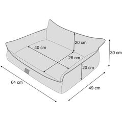 DOGGY L ΚΡΕΒΑΤΑΚΙ JOKER ΠΙΚ FANCY ΚΑΦΕ