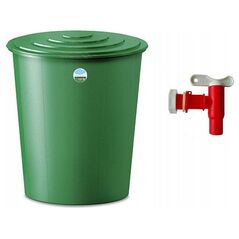 Δεξαμενή νερού 310L με καπάκι και βρύση O80x93cm 8003507443013