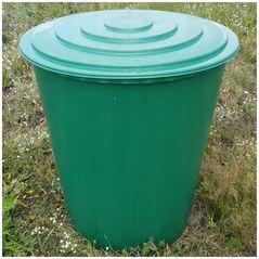 Δεξαμενή νερού 310L με καπάκι και βρύση O80x93cm 8003507443013