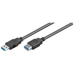 Καλώδιο USB MicroConnect USB-A - USB-A 5 m Μαύρο (USB3.0AAF5B)