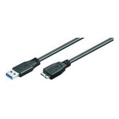 Καλώδιο USB MicroConnect USB-A - microUSB 2 m Μαύρο (USB3.0AB2MICRO)