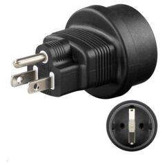 MicroConnect Universal adapter US/Schuko (PETRAVEL3)