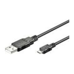 Καλώδιο USB MicroConnect USB-A - microUSB 5 m Μαύρο (USBABMICRO5)