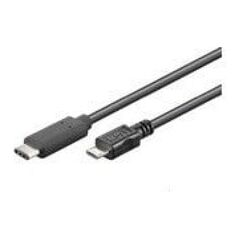 Καλώδιο USB MicroConnect USB-C - microUSB 1 m Μαύρο (USB3.1CAMIB1)