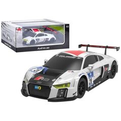 Αυτοκίνητο R/C 1:24 Τηλεκατευθυνόμενο Σπορ AUDI R8 LMS Άσπρο-Μαύρο Rastar