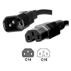 Καλώδιο τροφοδοσίας MicroConnect C14 - C15, 2m (PE011420)
