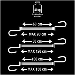 MasterLock 6x1 Master Lock Bungee Cords Twin Wire 3040EURDAT