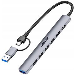 Unitek Hub USB-A/C 7 σε 1 USB A με αντάπτορα USB A 5 Gbps