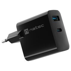 Φορτιστής Natec Ribera GAN 1x USB-A 1x USB-C 65W (NUC-2145)