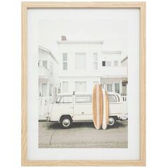 ATMOSPHERA Πόστερ με κορνίζα με ρετρό αυτοκίνητο VIVIEN, 30 x 40 cm