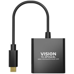 Προσαρμογέας AV Vision VISION Επαγγελματικός προσαρμογέας εγκατάστασης USB-C σε VGA - 30 ΧΡΟΝΙΑ ΕΓΓΥΗΣΗ - συνδέεται σε USB-C και έχει μια κανονικού μεγέθους θύρα VGA - Μέγιστη ανάλυση 2560 x 1600 στα 60 Hz - USB-C 3.1 (M) σε VGA (F) - Οδηγός