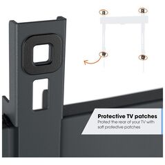 Vogels TVM 3603 Σταθερή Βάση Τοίχου για Τηλεόραση 40-100" μέγιστο βάρος 75 kg μαύρο - Στήριγμα τοίχου για τηλεοράσεις