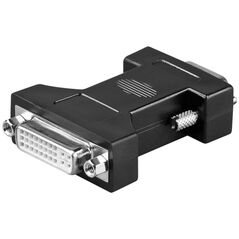 Προσαρμογέας AV MicroConnect DVI-I - D-Sub (VGA) μαύρο (MONBG)