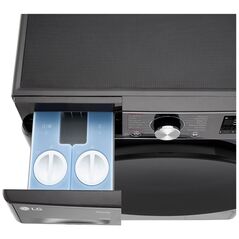 LG F4DR711S2BA 11/6 kg βάθος 56.5 cm  1400 στροφές/λεπτό. μαύρο