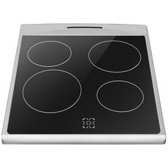 Ηλεκτρική κουζίνα με κεραμική επιφάνεια Hansa 62 L πλάτος 50 cm ανοξείδωτο ατσάλι