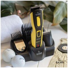 GA.MA GCX623 Sport μαύρο/κίτρινο - Σετ κουρευτικής μηχανής