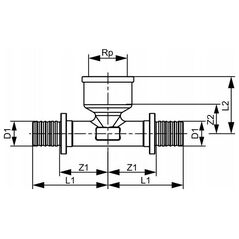 Tece TECEflex - τριπλή σύνδεση GW 32x1x32 [5/20]
