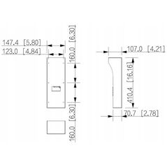 Επιτοίχια Θήκη VTM57R DAHUA