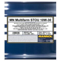 Mannol Πολυλειτουργικό Λάδι STOU10W/30varikliams208 L