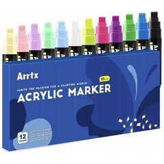 ARRTX Ακρυλικοί μαρκαδόροι - μαρκαδόροι ARRTX, 12 χρώματα