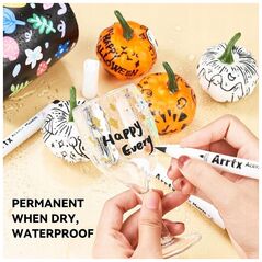 ARRTX Επαγγελματικοί ακρυλικοί μαρκαδόροι - μαρκαδόροι ARRTX, 4 χρώματα 10τμχ.