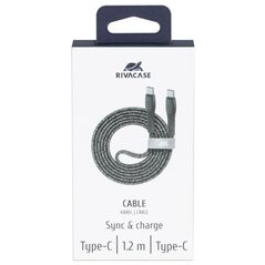 ΚΑΛΩΔΙΟ USB-C ΣΕ USB-C 1.2M/ΓΚΡΙ PS6105 GR12 RIVACASE