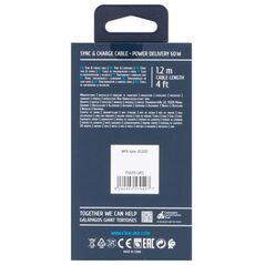 ΚΑΛΩΔΙΟ USB-C ΣΕ USB-C 1.2M/ΓΚΡΙ PS6105 GR12 RIVACASE