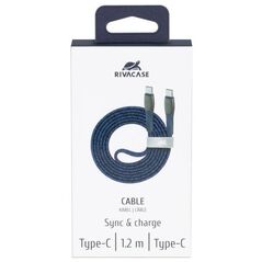 ΚΑΛΩΔΙΟ USB-C ΣΕ USB-C 1.2M/ΜΠΛΕ PS6105 BL12 RIVACASE